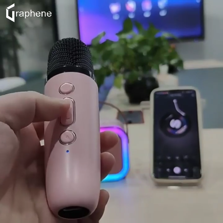 Wireless Mini Portable Bluetooth Speaker with Mike, 5Hrs Playtime Light & Voice Effects Multi Play Modes Card/USB/Type Fast Charging Port
