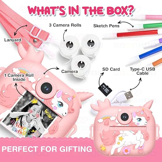 Digital Camera for Kids with Print