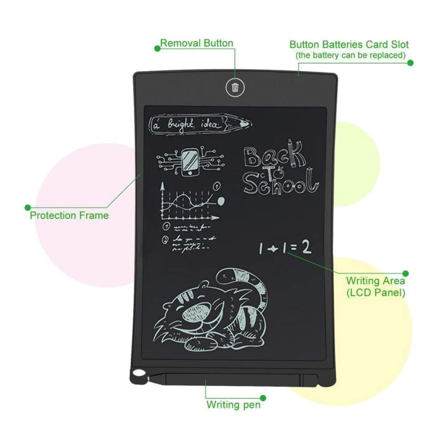 LCD Writing Pad, Re-Writable