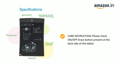 LCD Writing Pad, Re-Writable